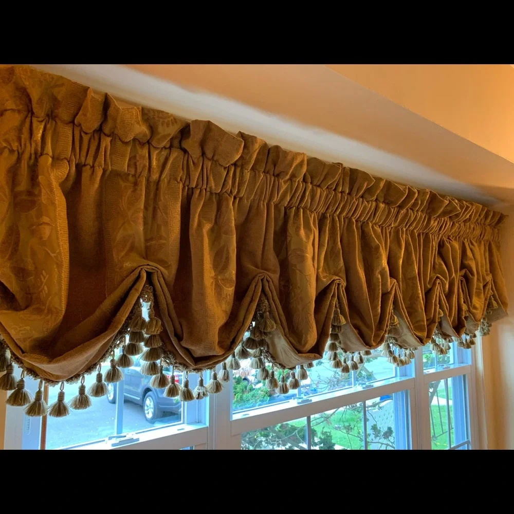 Hand made custom window treatment
